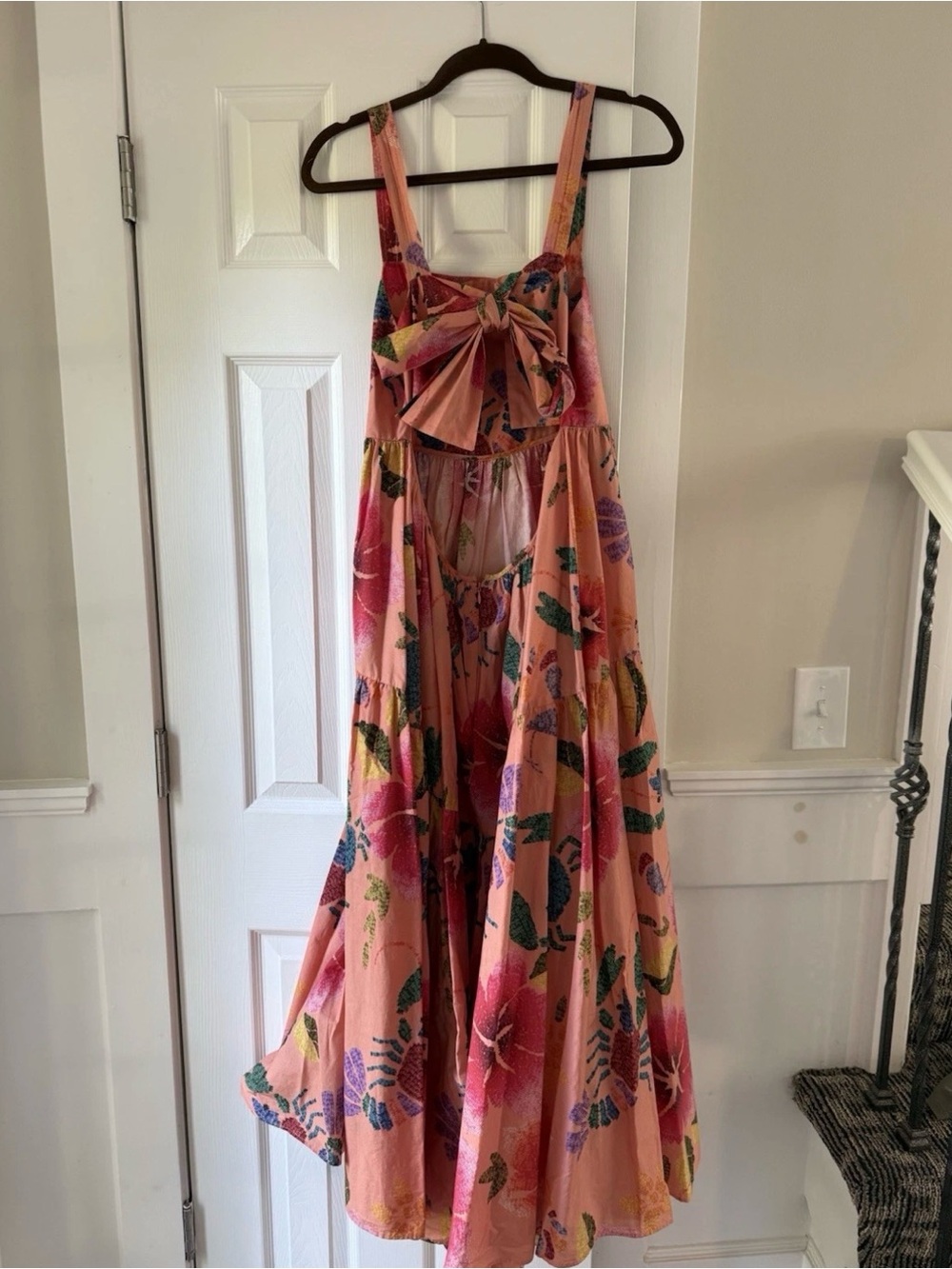 Farm Rio Floral Sea Midi Dress Size Medium EC1 - Picture 4 of 5